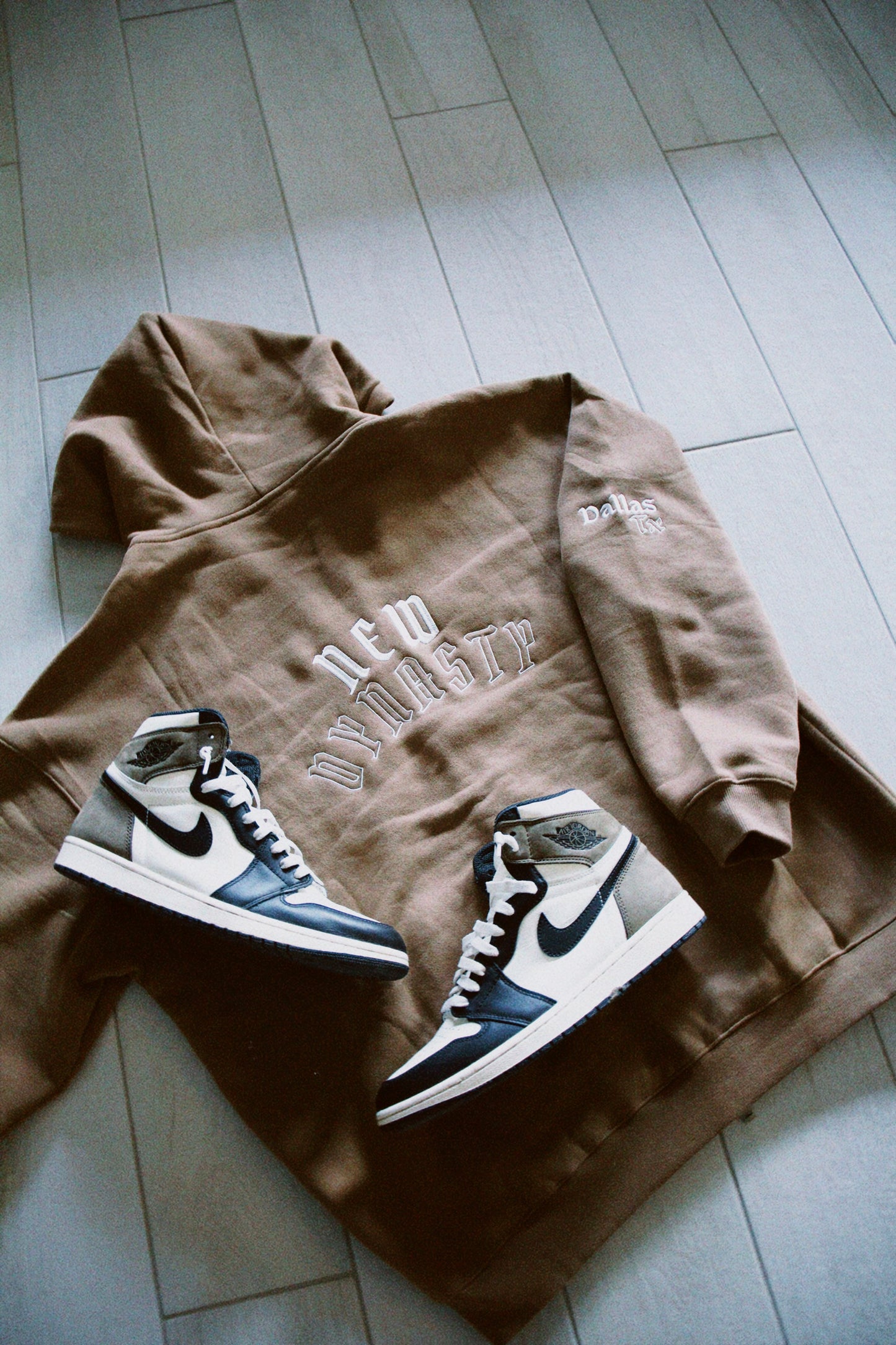 Mocha Embroidered Zip Up’s