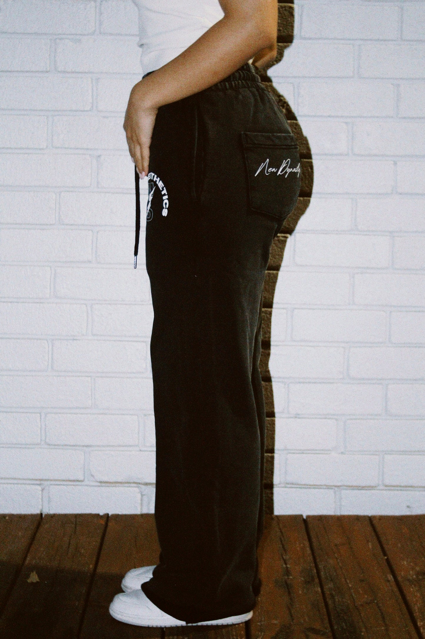 Charcoal Black Baggy Sweats