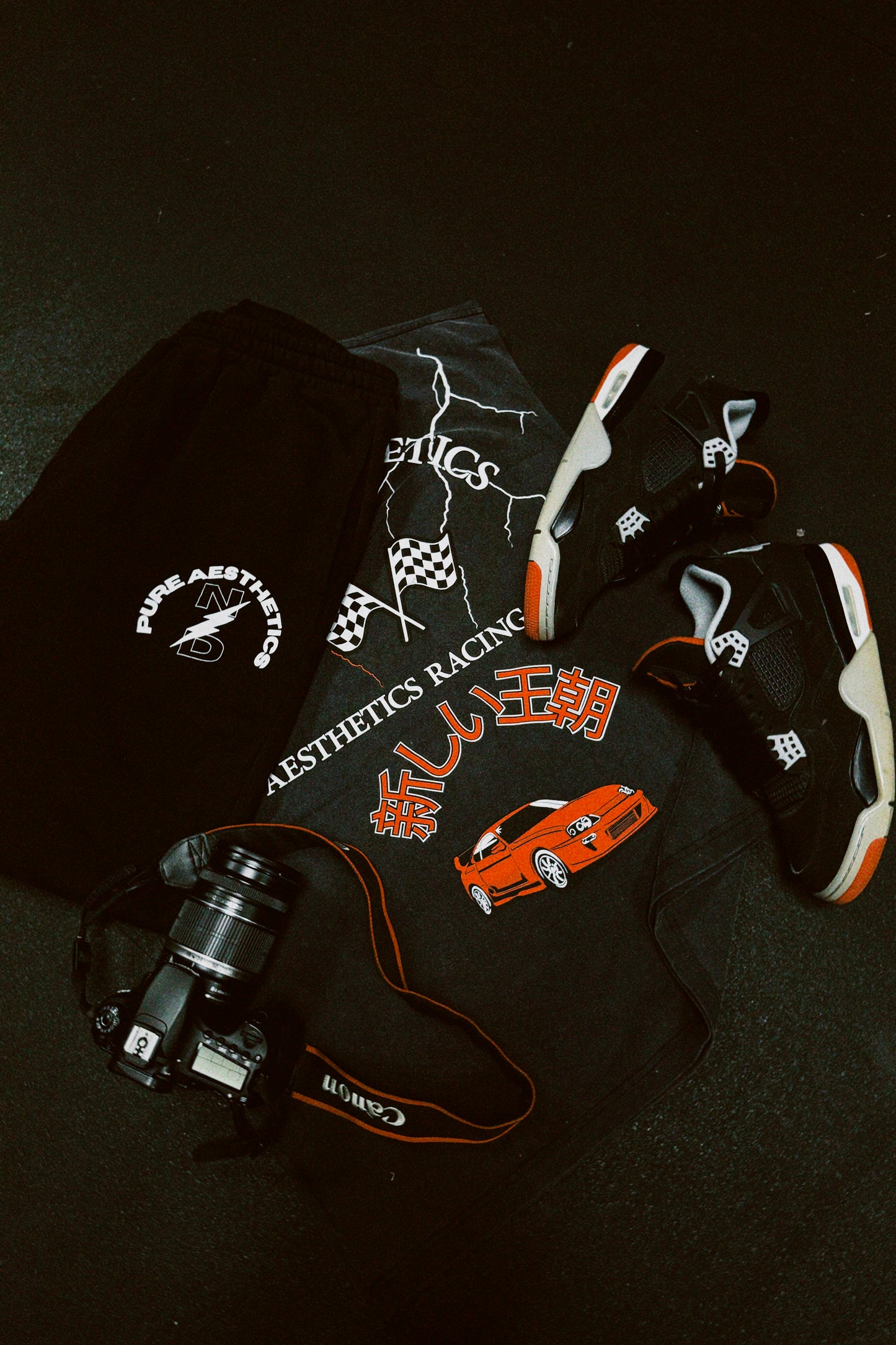 Charcoal Black Baggy Sweats