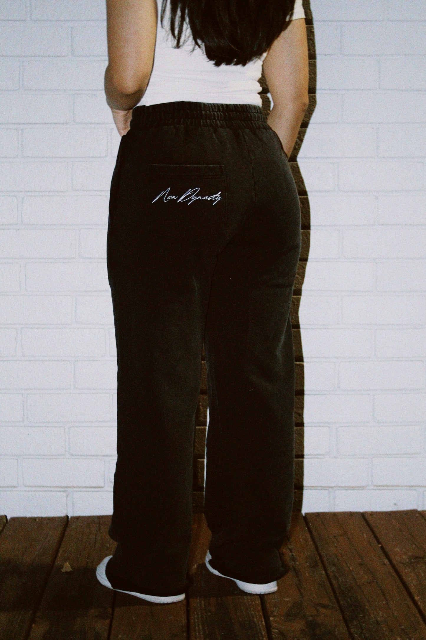 Charcoal Black Baggy Sweats
