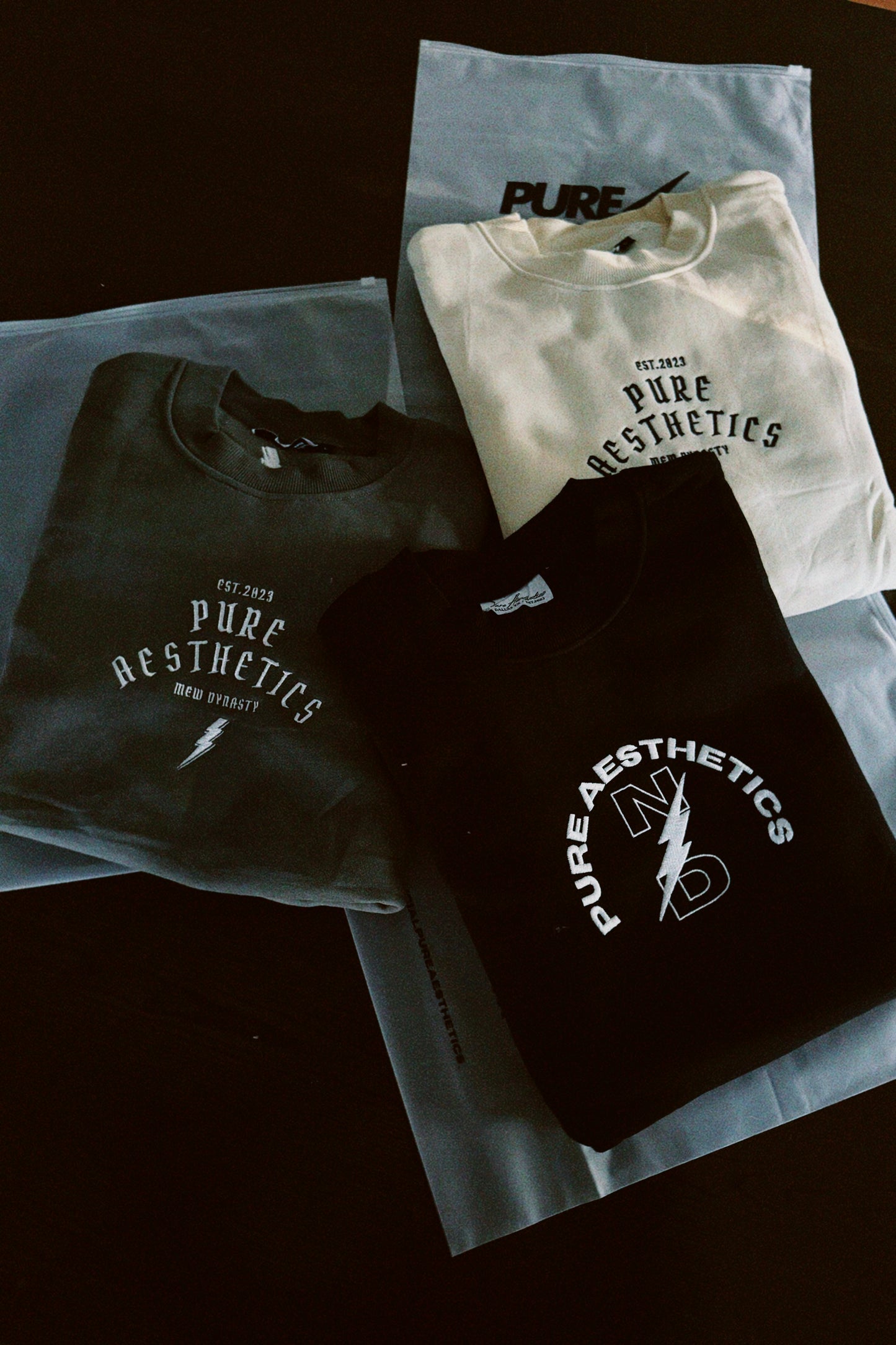 Cream Crewnecks