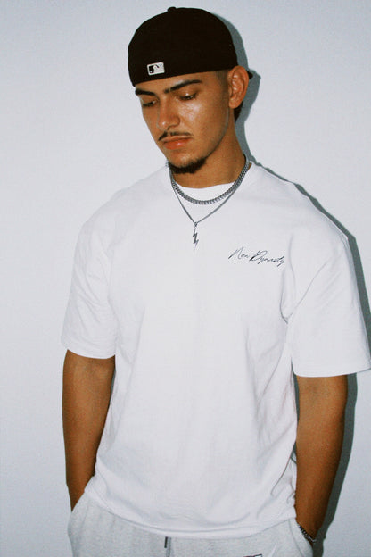New Dynasty Oversized White Tee’s