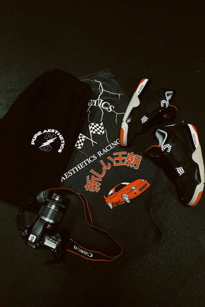 Charcoal Black Baggy Sweats