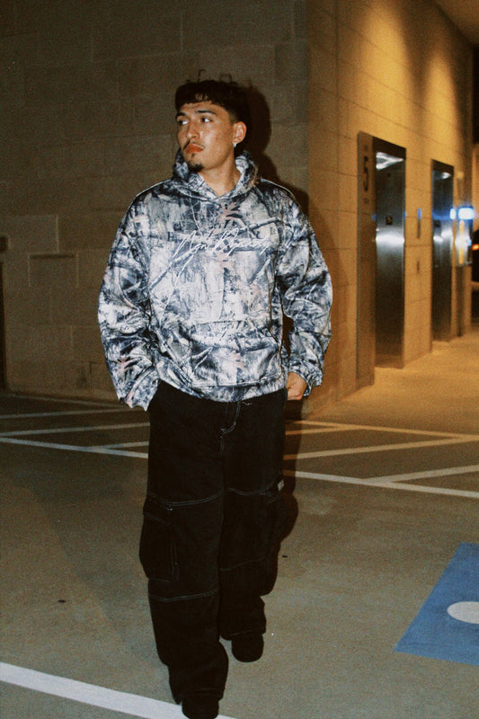 Camouflage Cropped Fit Hoodie