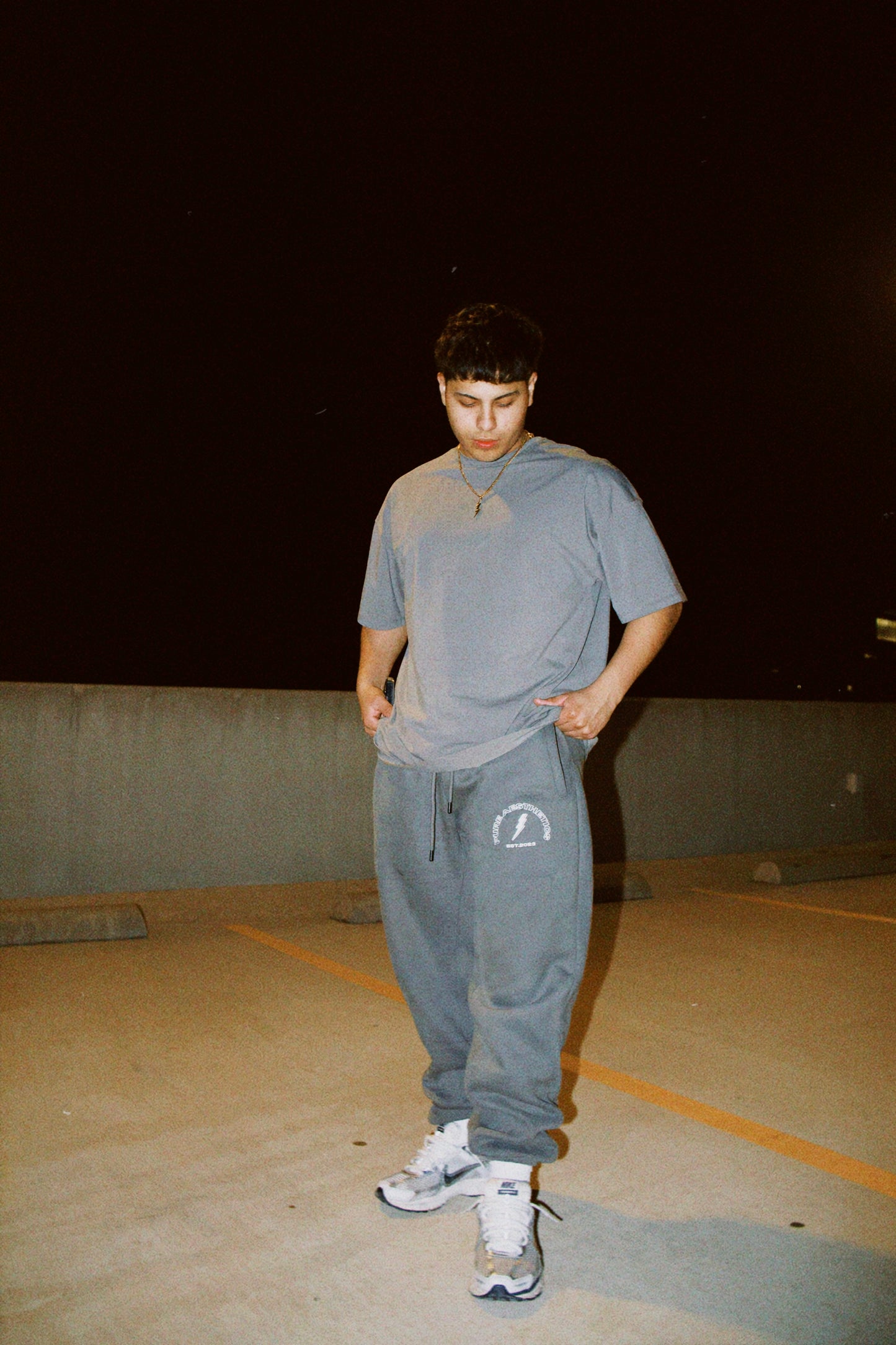 Platinum Embroidered Joggers